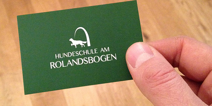 Visitenkarte der Hundeschule am Rolandsbogen Bonn
